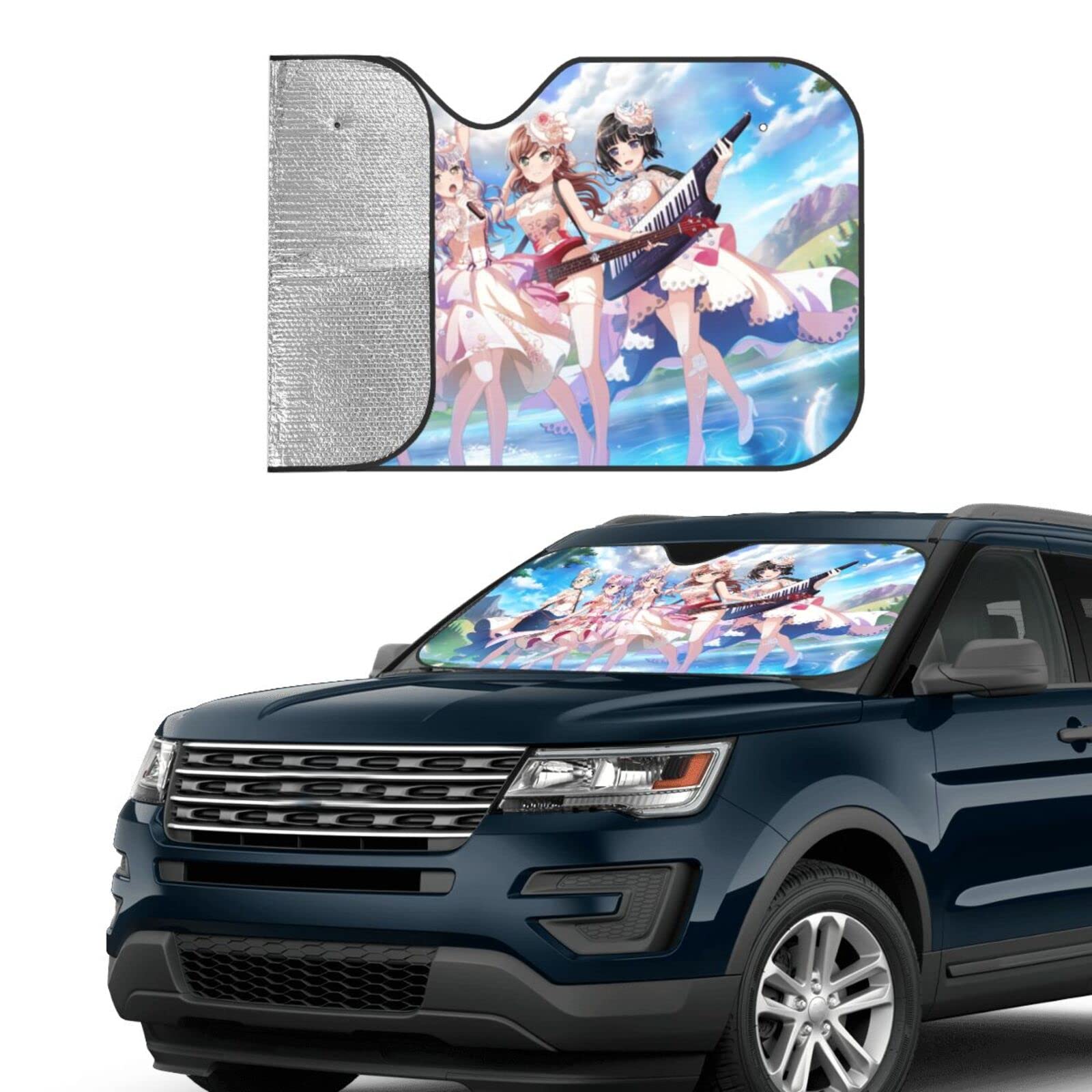 Amazon | 車用サンシェード バンドリ ガルパ Roselia ロゼリア